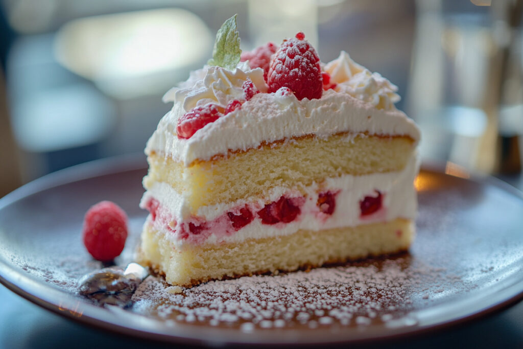 White Chocolate Raspberry Cake