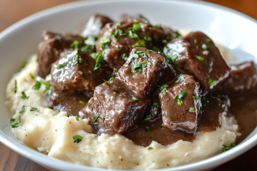 Crock Pot Beef Tips and Gravy