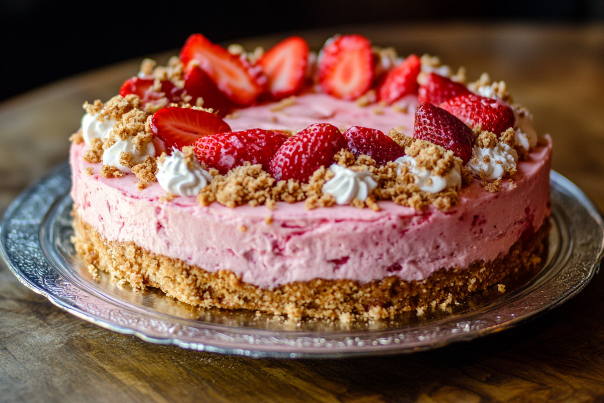 Strawberry Crunch Cheesecake